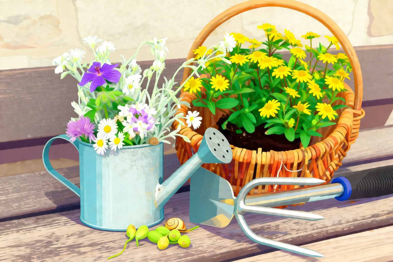 Water Saving Systems for Container Gardening on a Balcony or Terrace