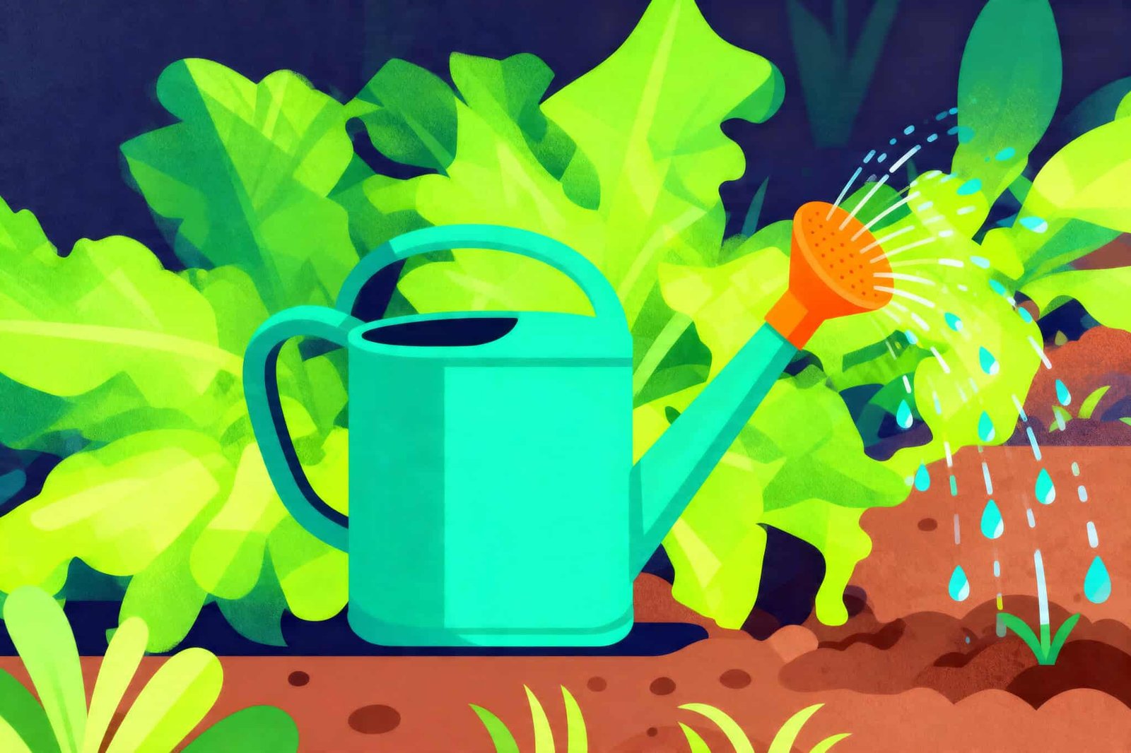 saving water in the garden